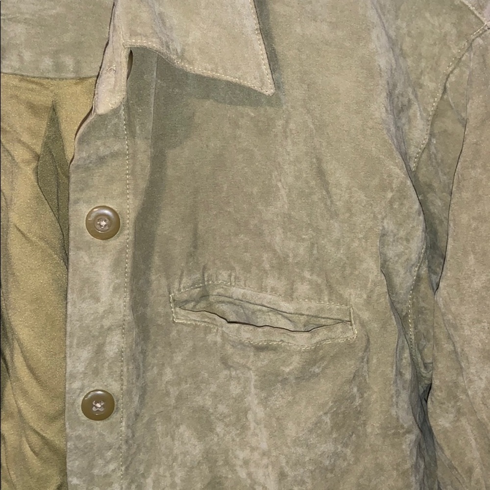 Light Green Button down - Picture 3 of 3